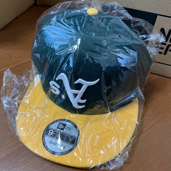 new era Oakland Athletics 逆さロゴ　オークランドアスレチックス　ニューエラ　スナップバック