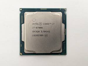 簡易チェック済み Intel Core i7-8700K 3.7GHz LGA1151