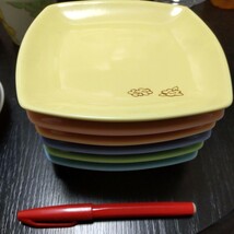 2311 ディズニー カップ＆小皿＆角皿 ６種セット ミッキー＆ミニー ドナルド プルート グーフィー 陶器_画像7