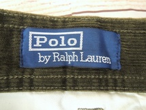 POLO RALPH LAUREN ポロ ラルフローレン カーゴコーデュロイパンツ 36/34 グリーン PP-RL-NA3346 綿100% スリランカ製_画像5