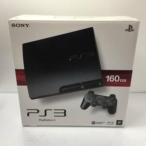 g149811　【中古】 PS3 本体 PlayStation 3 チャコール・ブラック 160GB (CECH-3000A) 動作確認済