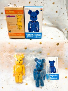 MEDICOM TOY TEDDY BE@R 100th Anniversary ベアブリック（BE@RBRICK） a-nation'04 Blue Teddy ブルーテディ