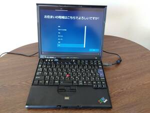 Lenovo ThinkPad X60 ※整備済※ (Core 2 Duo T5600/3GB MEM/160GB HDD/Windows10 Pro)