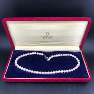 ミキモト　アコヤパールネックレス　6.0mm〜6.5mm 36cm 21.0g(アコヤ真珠 Pearl necklace SILVER )