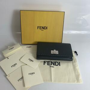 FENDI フェンディ セレリア 長財布 グレー レディース ブランド