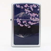 ジッポー オイルライター USA Zippo 和柄シリーズ 富士 桜 SP-KF_画像2