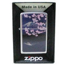 ジッポー オイルライター USA Zippo 和柄シリーズ 富士 桜 SP-KF_画像1