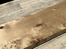 【DK678T】ポプラ 860×205×43㎜ マッパバール 瘤杢 一枚板 材料 天然木 無垢材 木材 希少材 乾燥材 銘木 木工《銘木登屋》_画像4