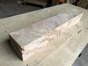 【EH497K】樺 620×95×87㎜ 角材 一枚板 材料 天然木 無垢材 木材 乾燥材 銘木 希少材 DIY 木工 カバ《銘木登屋》