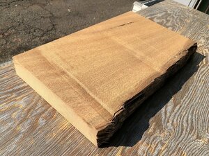 【EB948E】神代欅 475×～275×48㎜ 茶神代 極上杢 一枚板 材料 天然木 無垢材 乾燥材 銘木 材木 木工 DIY 希少材《銘木登屋》