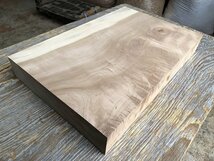 【EC380Q】栃 457×298×62㎜ 縮杢 一枚板 材料 天然木 無垢材 乾燥材 銘木 材木 木工 DIY《銘木登屋》_画像1