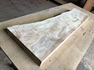 【EI650G】栃 830×～290×52㎜ 極上杢 一枚板 材料 天然木 無垢材 乾燥材 銘木 材木 木工 DIY《銘木登屋》