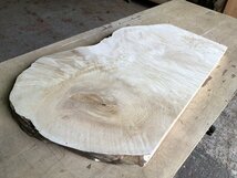【EI648G】栃 670×～430×35㎜ 極上杢 一枚板 材料 天然木 無垢材 乾燥材 銘木 材木 木工 DIY《銘木登屋》_画像5