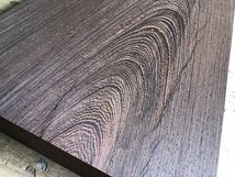 【EJ13】ウエンジ 525×285×48㎜ 一枚板 材料 天然木 無垢材 木材 希少材 乾燥材 銘木 木工 DIY《銘木登屋》_画像2