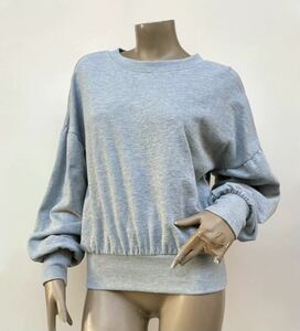  one times use import LA direct import ba Rune sleeve sweatshirt gray S~M rank 