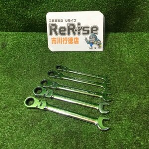 FLEX GEAR WRENCH 5本セット（8・10・12・13・14）フレックス【中古】※商品の内容につきましては、掲載画像にてよくご確認ください