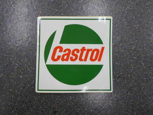 未使用／カストロール　Castrol　ステッカー　四角　クリックポスト