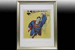 アンディ・ウォーホル 証明書 シルク 直筆サイン「Superman　51/250」