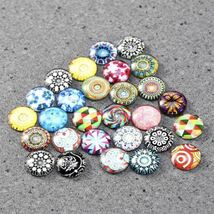 送料込み ガラス モザイクタイル 丸 12mm 100個 / ガラスタイル ビーズ 手芸 手工芸品 DIY ハンドメイド 素材 タイル カラフル ビーズ_画像3