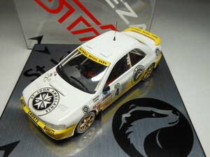  Toro hyu-1/43 Subaru * Impreza STi...#4 MOORE / COOK... Man island Rally ( box less .)