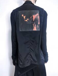 新品 希少22AW定価47300円 JULIUS ユリウス JUNKER VEST ライダース ベスト NILoS ニルズ 黒 / L rickowens drkshdw Yohji Yamamoto レザー