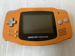 ★動作良好　中古品 ゲーム GBA ゲームボーイアドバンス 本体 AGB-001 オレンジ 電池の蓋なし　送料無料★