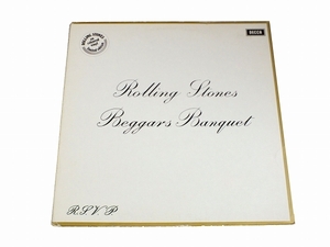 ￥1000スタート！★Rolling Stones / Beggar's Banquet レコード LP 6835 205 Holland盤 1968年 Stereo★限定ホワイトビニール