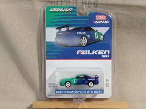 ■未開封■ GREENLIGHT 1/64 2002 NISSAN SKYLINE GT-R(R34) ファルケン グリーンライト