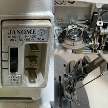 JANOME ジャノメ ミシン MODEL 804 裁縫 手芸/フットペダル付/通電・針動作OK _画像6