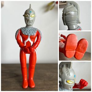 当時物 美品 マルサン ウルトラマンセブン 30cm ソフビ 検ブルマァク ジャンボマシンダー ブリキ 鉄腕アトム ソフビ ポピー怪獣 旧バンダイ