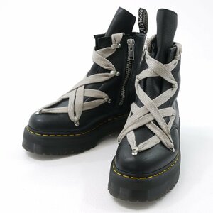 RICK OWENS × Dr.Martens リック・オウエンス × ドクターマーチン クワッドペント8 ホールブーツ 中古 EU42 ブラック