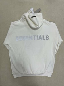 FEAR OF GOD フィアオブゴッド FOG Essentials エッセンシャルズ 上着 パーカー ホワイト 中古 Ｌ JM A2