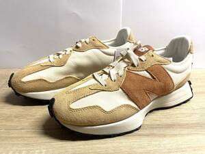 未使用 27.5cm D ニューバランス MS327WC BEIGE/BROWN(ベージュ/ブラウン) new balance