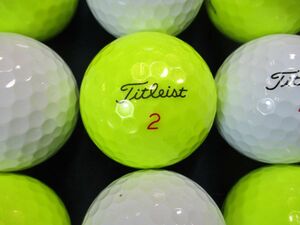 8785【特A級】タイトリスト Titleist PROV1X [イエロー/ホワイト] [2023年] 30個