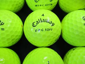 8914【☆☆☆級】キャロウェイ Callaway ERC SOFT トリプルトラック［イエロー］30個