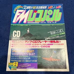 FMレコパル◆1987年2号◆デビー・ハリー◆マイケル・ジャクソン◆安全地帯◆美雪