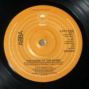 The Name of The Game UK / US Orig 7' Single 
