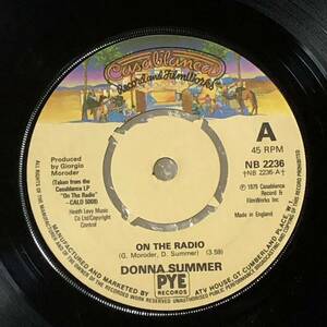 Donna Summer / On The Radio UK Orig 7' Single