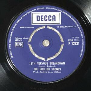 19th Nervous Breakdown UK 70's Mono 7' Single 良好盤