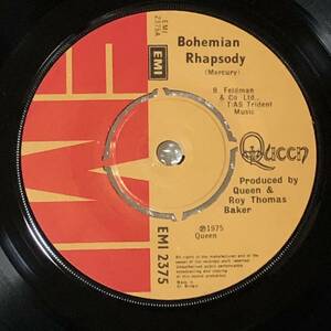 Bohemian Rhapsody UK Orig 7' Single