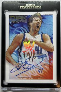 DIRK NOWITZKI X TYSON BECK OFFICIAL TRADING CARD 直筆 Auto MARVERICKS /41 レア　NBA 