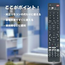 送料無料★AULCMEET テレビ用リモコン fit for FRM-100TV FRM-104TV FRM-103TV など_画像2