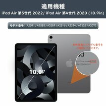 送料無料★MoKo iPad Air5/Air4ケース オートスリープ機能 三つ折りスタンド 高級PUレザー (Black)_画像2