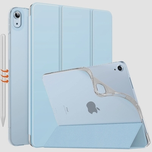 送料無料★MoKo iPad Air5/Air4ケース オートスリープ機能 三つ折りスタンド (SkyBlue)