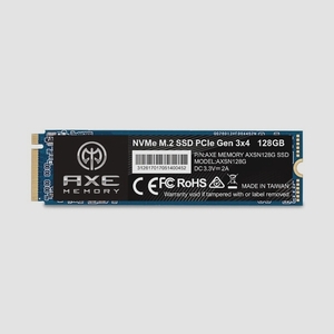 送料無料★AXE MEMORY アクス 内蔵SSD PCIe Gen 3.0 ×4 NVMe M.2 2280 AXSN128G