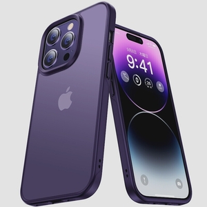 送料無料★CASEKOO iPhone 14 Pro Max ケース 耐衝撃 滑り止め ワイヤレス充電対応(ディープパープル)
