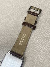 美品 動作品 SEIKO セイコー DOLCE ドルチェ 5E31-5000 クォーツ SSメンズ 腕時計 3針 _画像7