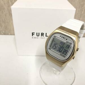  box attaching *[FURLA] Furla * digital wristwatch leather belt WW00037001L2 11