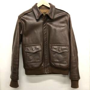 【AERO LEATHER】エアロレザー★レザージャケット ブルゾン サイズ40 TYPE A-2 VINTAGE 11