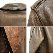 【AERO LEATHER】エアロレザー★レザージャケット ブルゾン サイズ40 TYPE A-2 VINTAGE 11_画像7